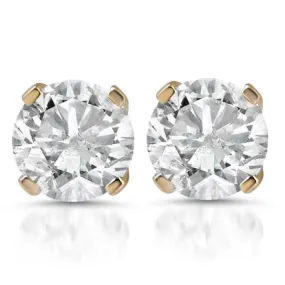 1 1/4ct Diamond Studs 14K Yellow Gold