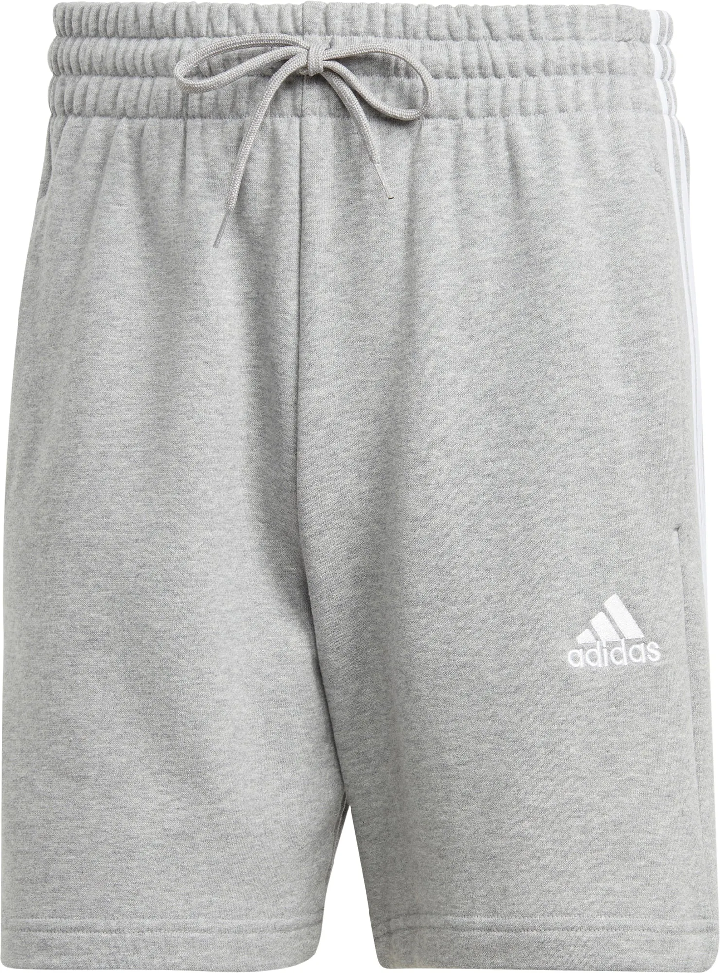 adidas Essentials 3 Stripes Mens Shorts - Grey