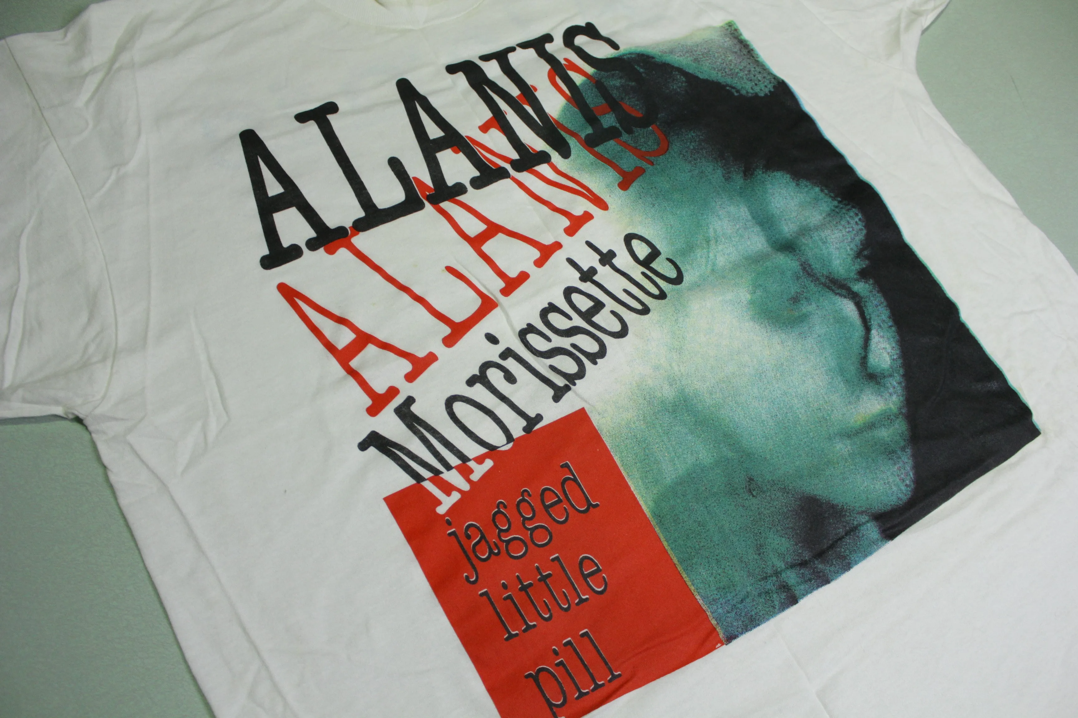 Alanis Morissette Jagged Little Pill 1996 Vintage Concert Tour Single Stitch 90s T-Shirt