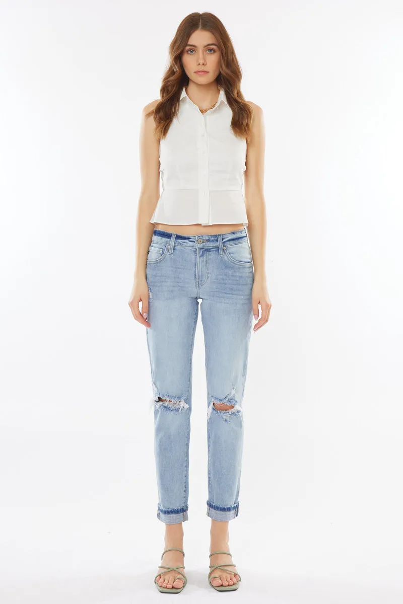 Amie High Rise Boyfriend Jeans