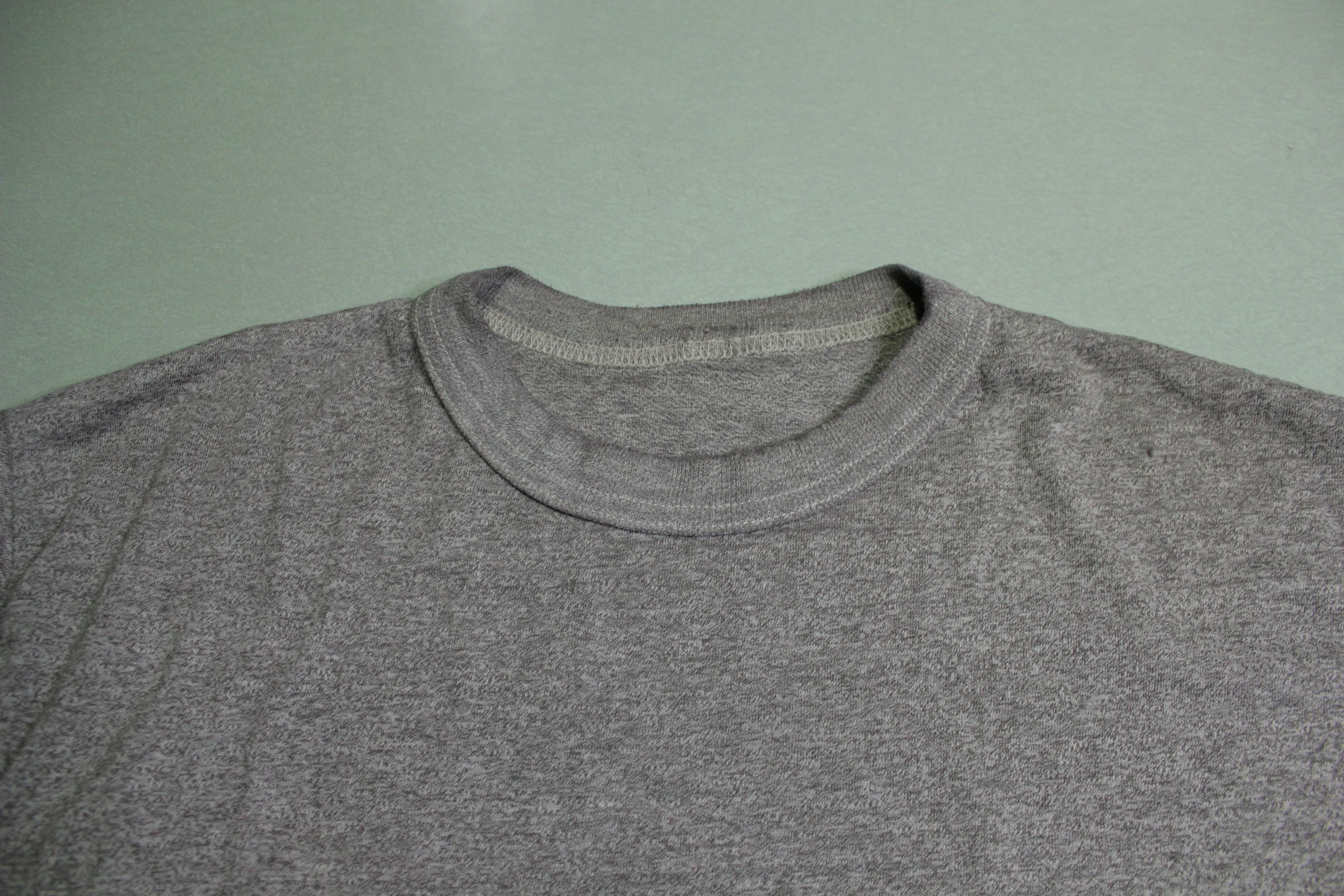 Army Heathered Gray Single Stitch Vintage 80's PT T-Shirt