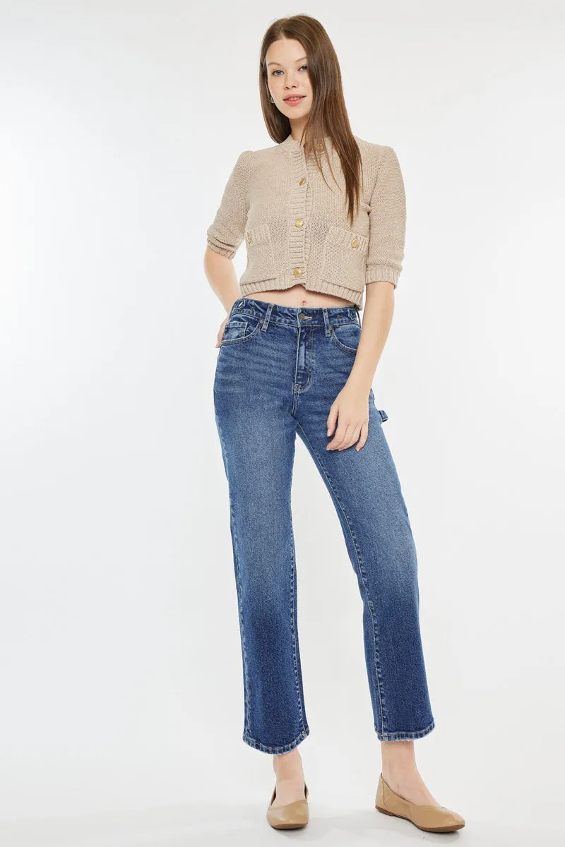 Ashley High Rise True Straight Jeans