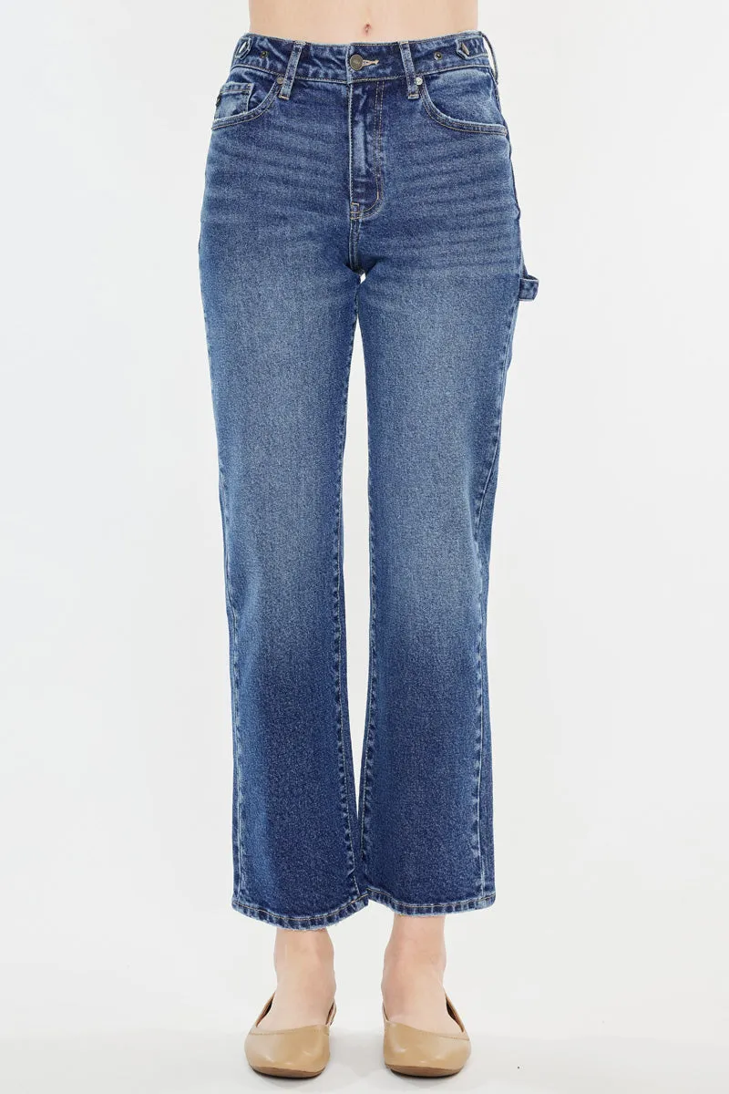 Ashley High Rise True Straight Jeans