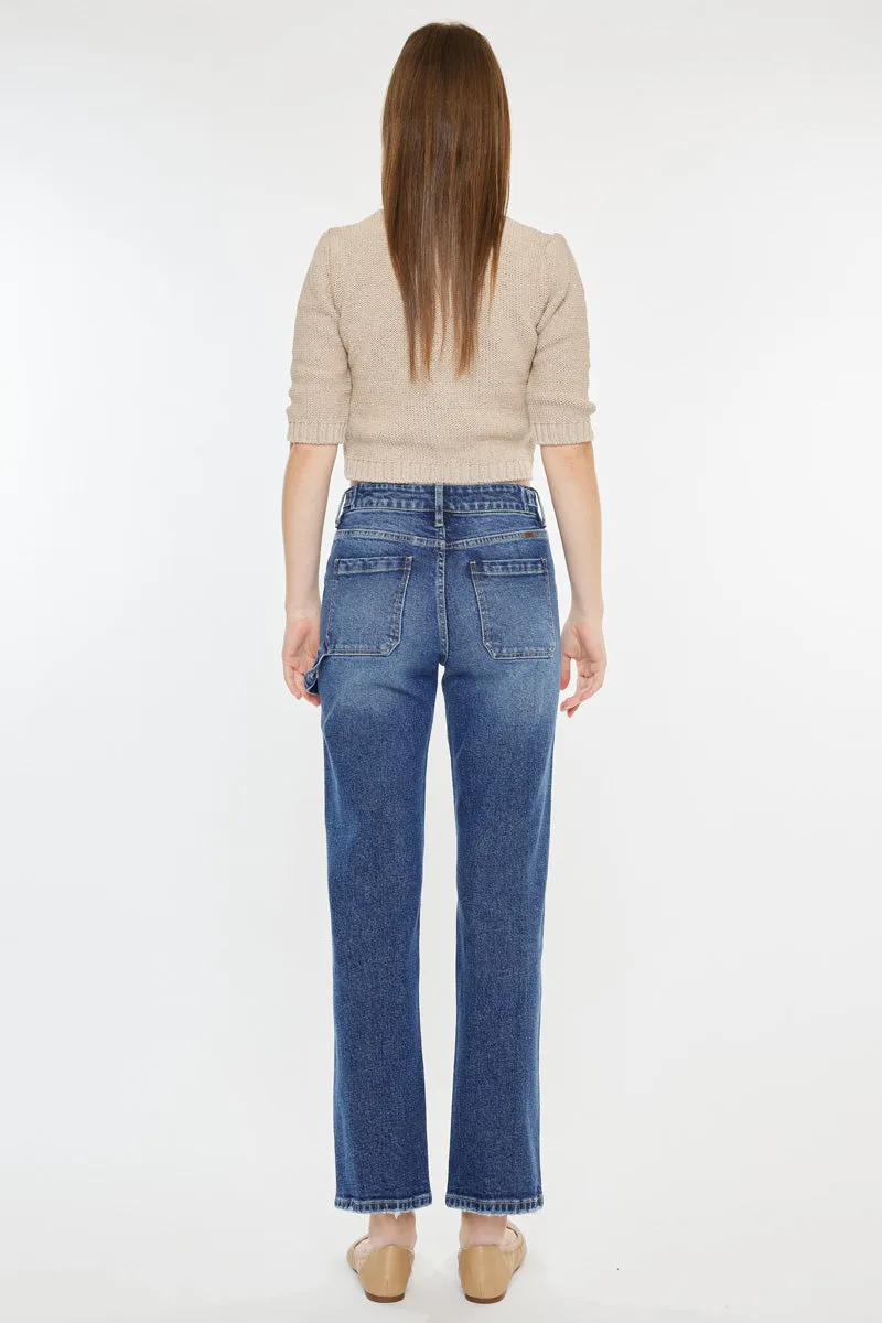 Ashley High Rise True Straight Jeans