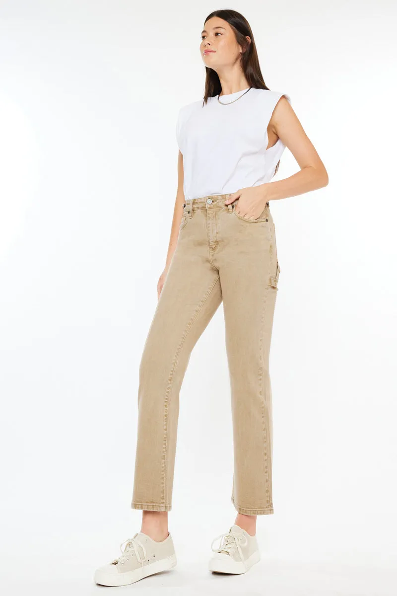 Ashley High Rise True Straight Jeans