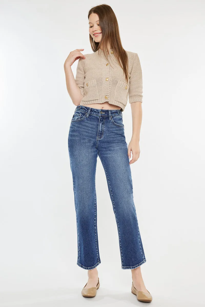 Ashley High Rise True Straight Jeans