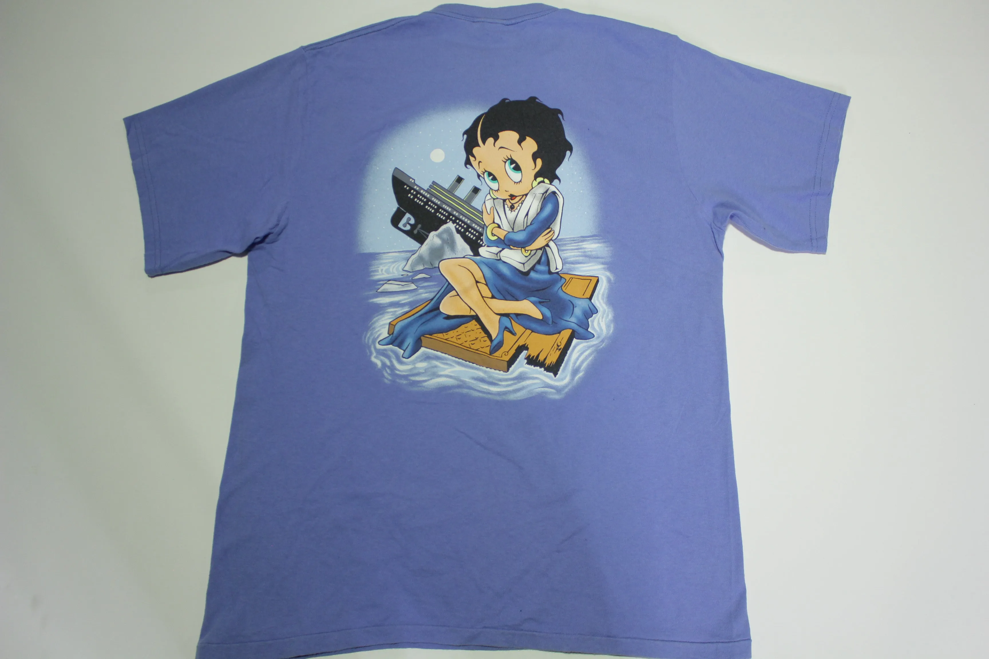 Betty Boop Popeye Titanic 1998 Vintage 90s King Features Syndicate Hearst Changes T-Shirt