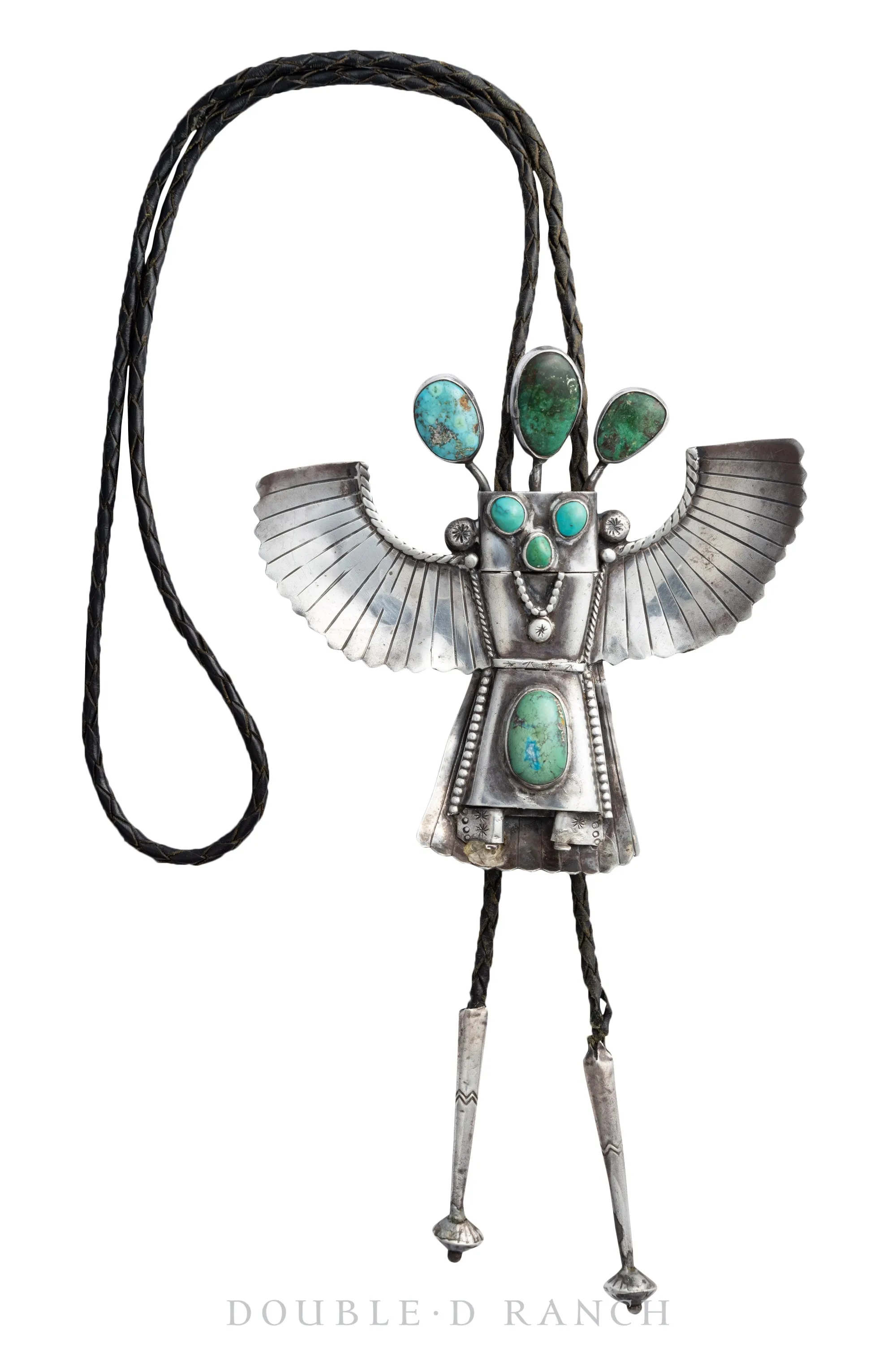 Bolo, Kachina, Monumental, Turquoise, Vintage, Mid Century, 1696