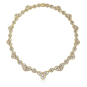 Buccellati - Etoilee - Necklace with Diamonds, 18k Yellow and White Gold