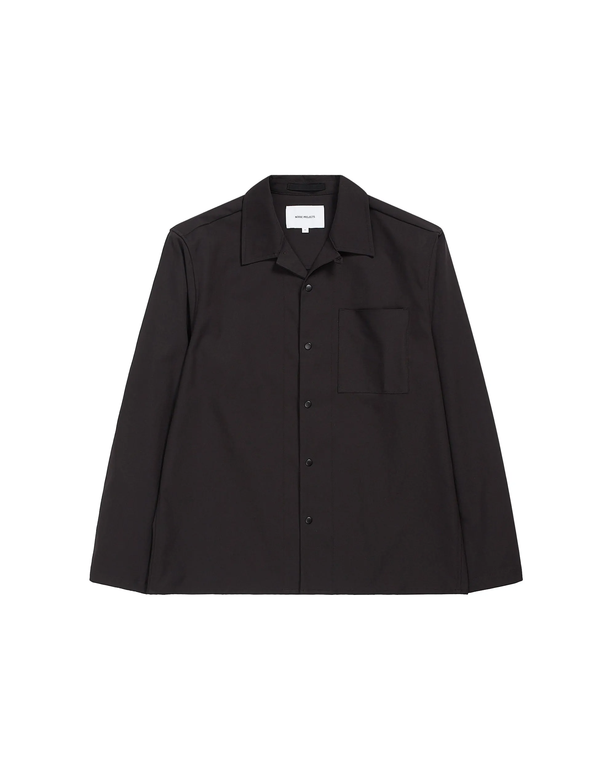 Carsten Solotex L/S Twill Shirt - Black