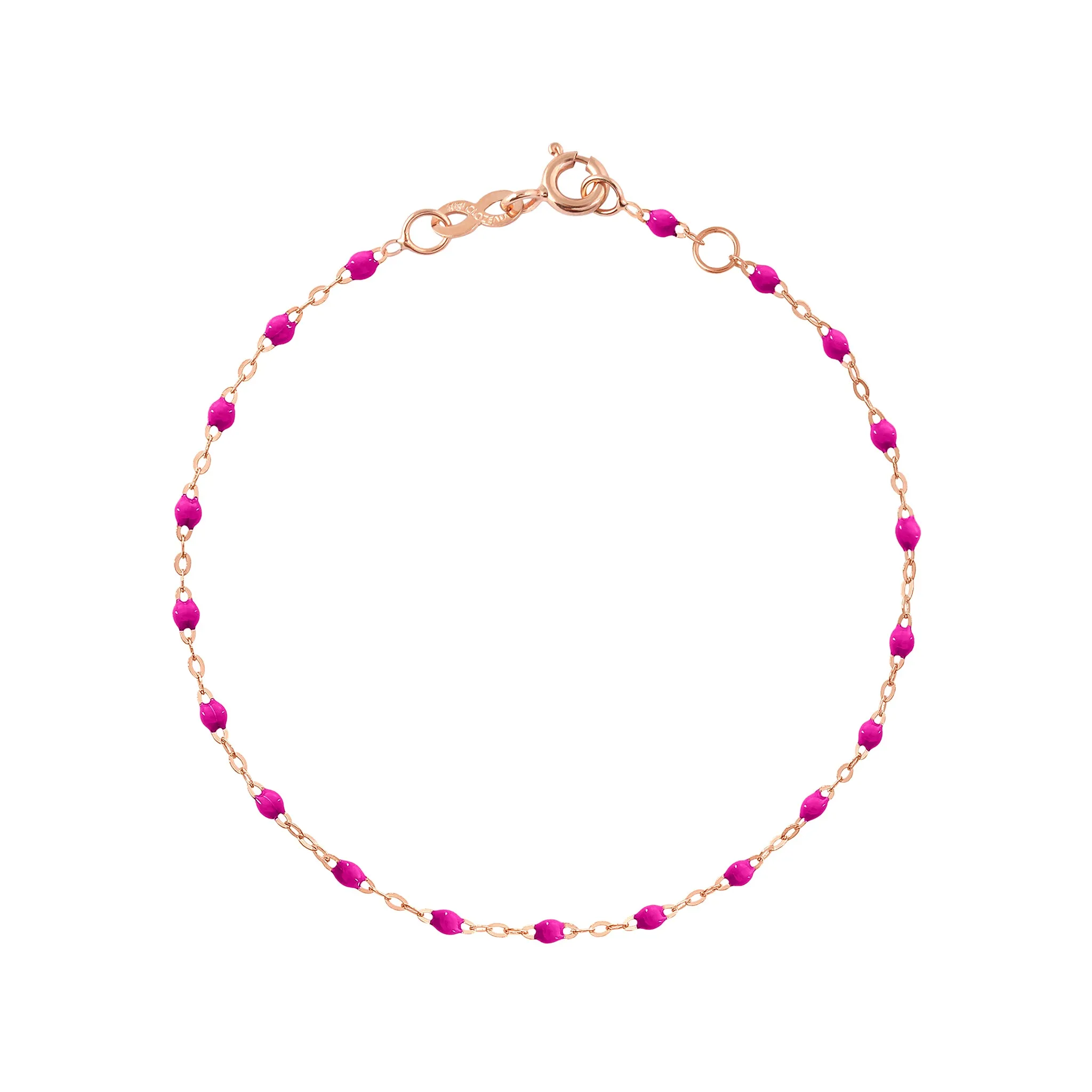 Classic Gigi Candy bracelet, Rose Gold, 5.9"