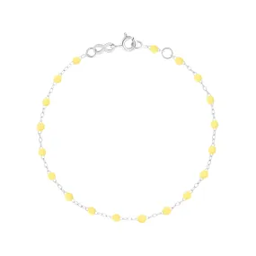 Classic Gigi Mimosa Bracelet, White Gold, 5.9"