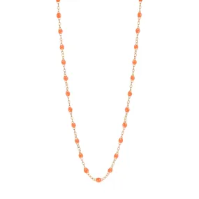 Classic Gigi Orange necklace, Rose Gold, 17.7"