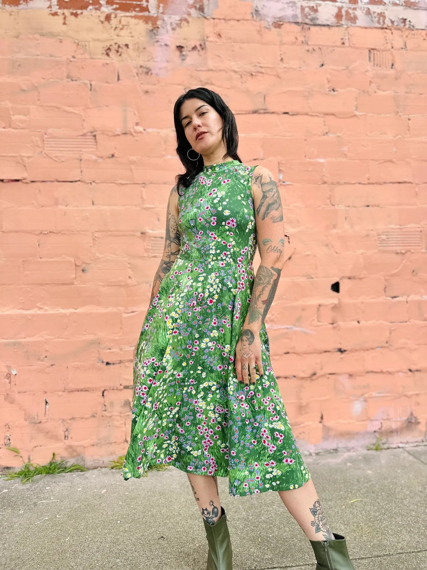 Dahlia Dress in Meadow by Nooworks