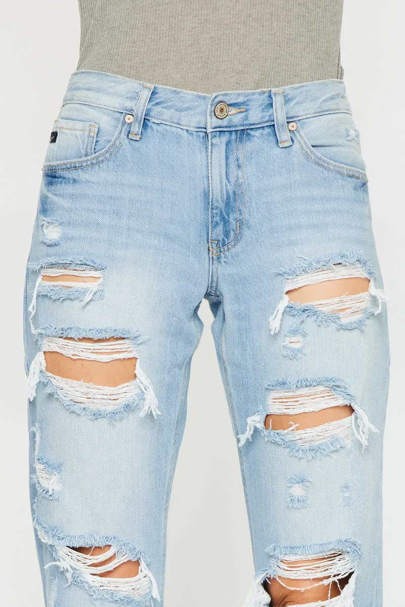 Delta Mid Rise Boyfriend Jeans