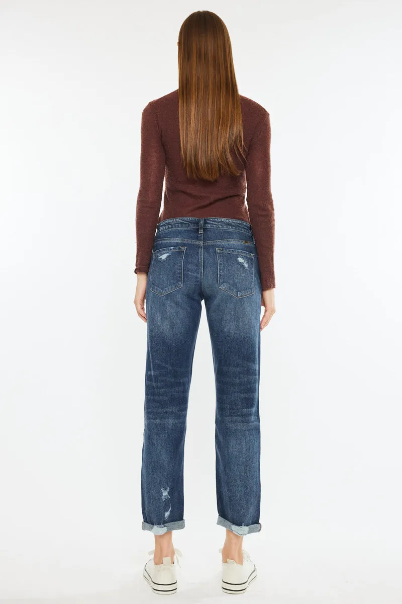 Devika Mid Rise Boyfriend Jeans