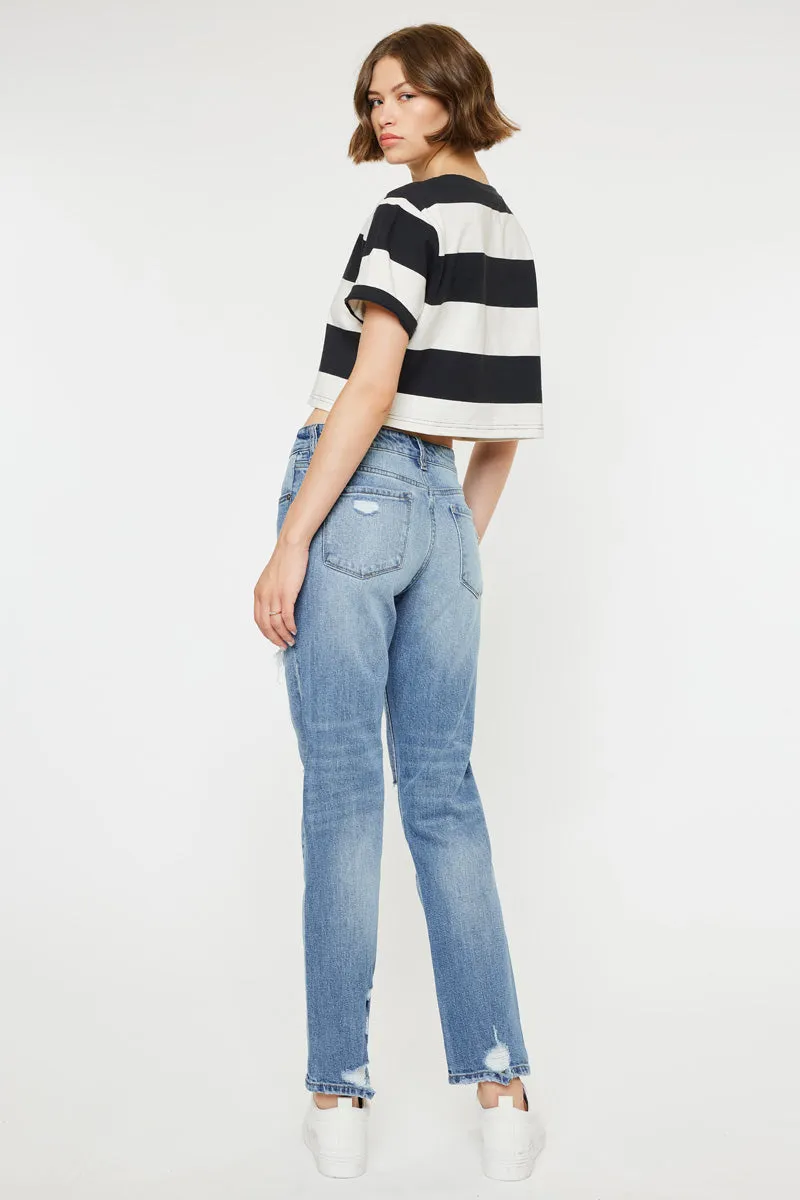 Devika Mid Rise Boyfriend Jeans