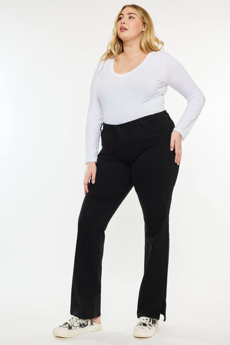 Erin Mid Rise Bootcut Jeans (Plus Size)