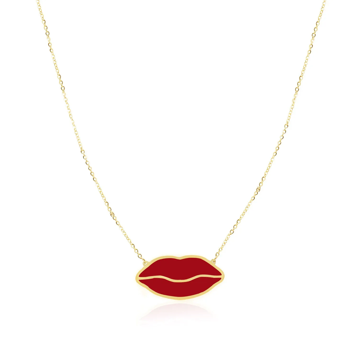 Extra Large Single Lip Necklace