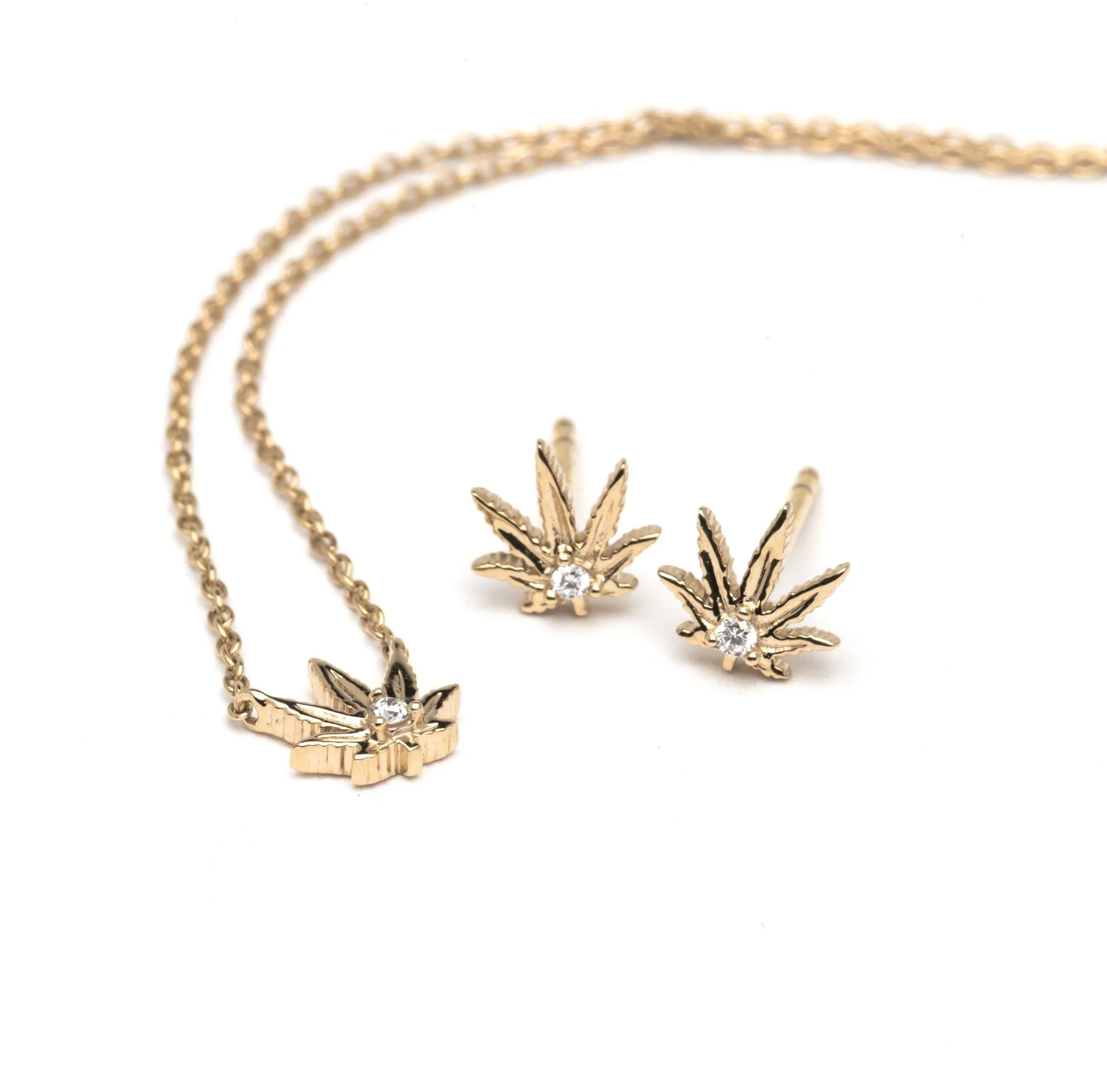 Gold "Sweet Sativa" Necklace