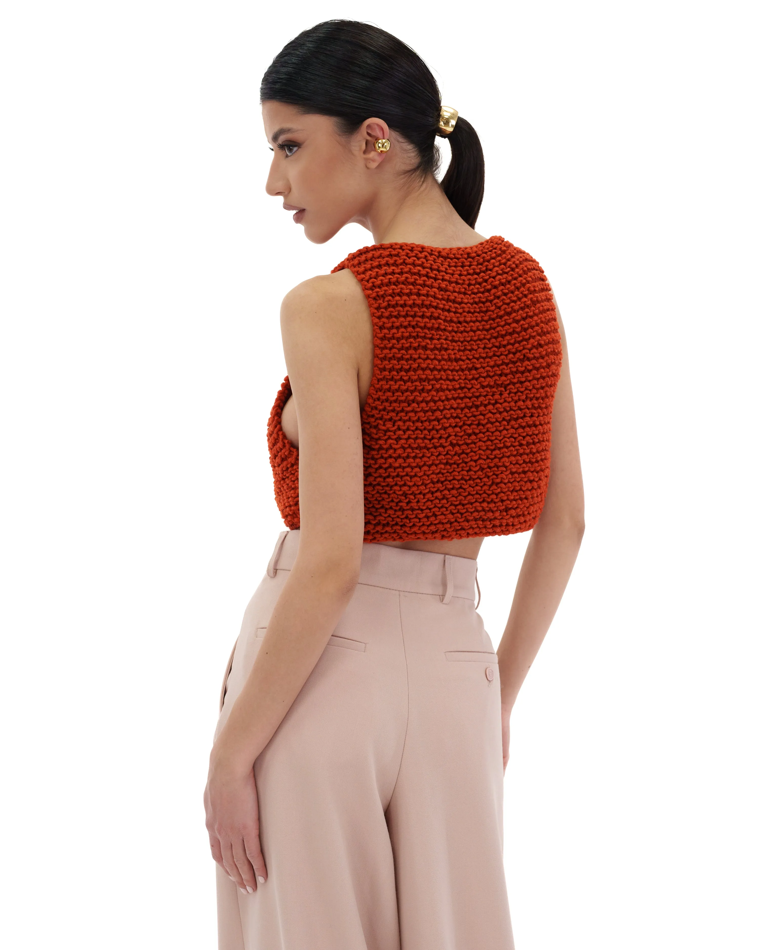 Halter Knit Top