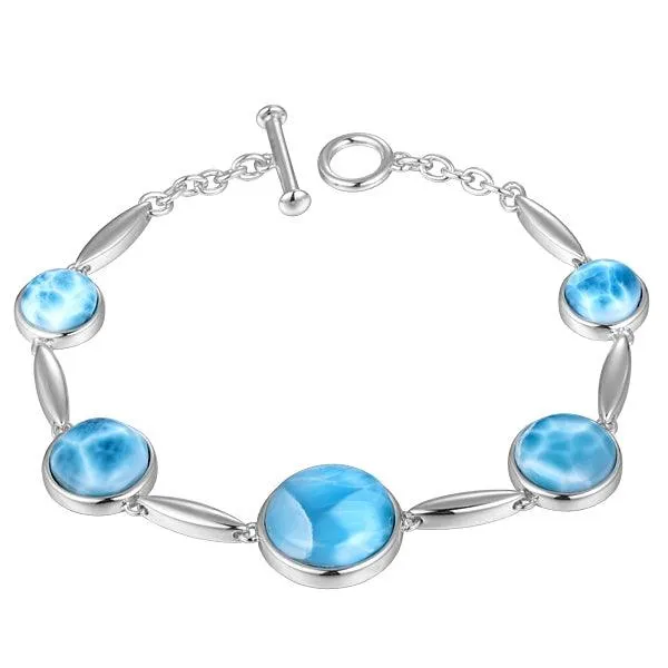 Larimar Water Charm Bracelet