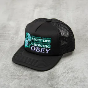 Obey Life Trucker Cap - Black