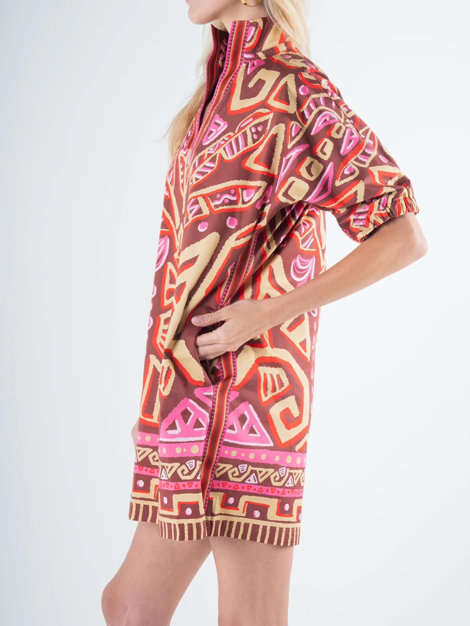 Poppy Dress - Tribal Palm