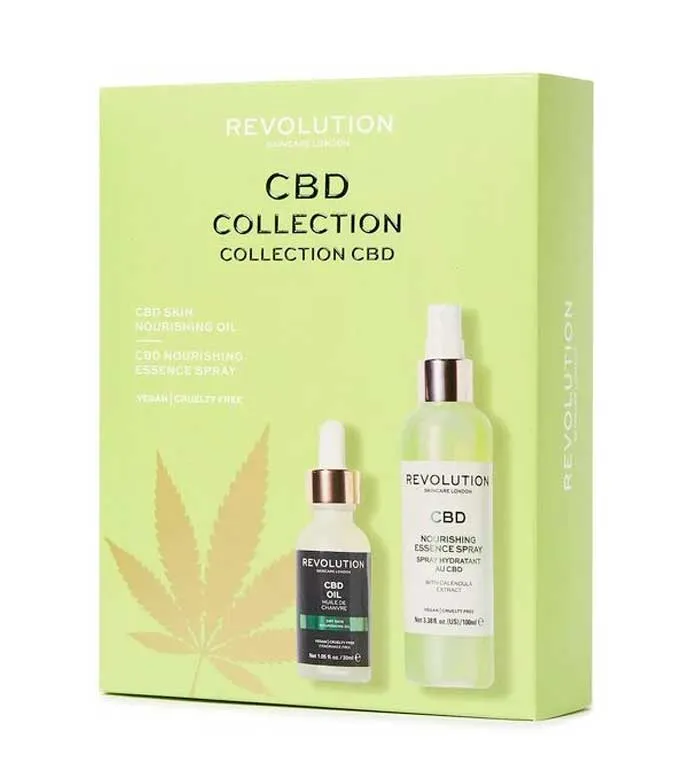 Revolution Skincare - Set de spray facial   aceite nutritivo CBD Collection