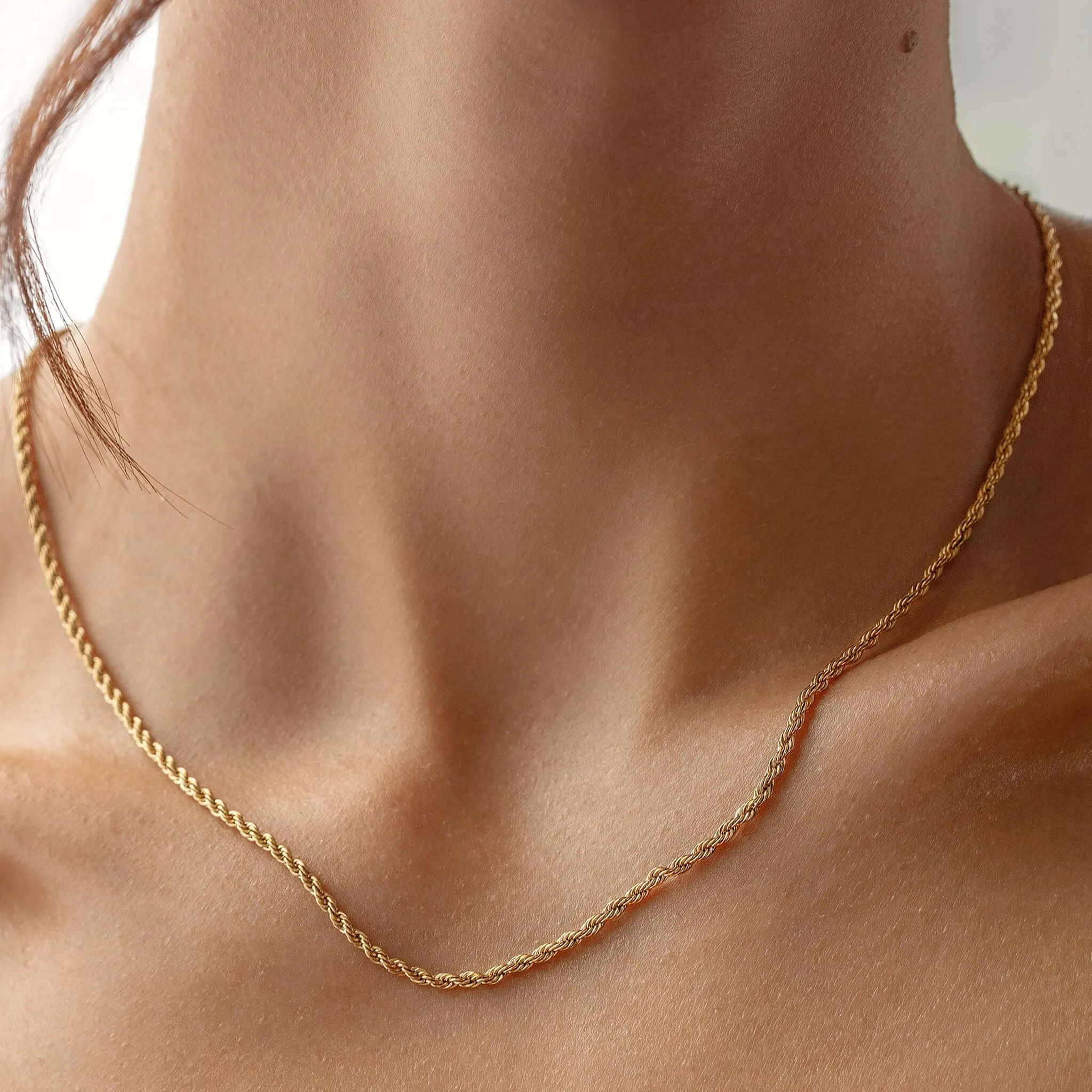 ROPE CHAIN NECKLACE (2mm)