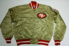 San Francisco 49ers Vintage 80's Satin NFL Quilt Lined Made in USA Starter Jacket