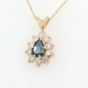 Sapphire and Diamond Pendant