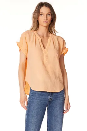 SHIRRED DOLMAN TOP