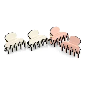 SMALL CLASSIC RESIN CLIPS LIGHT TONES