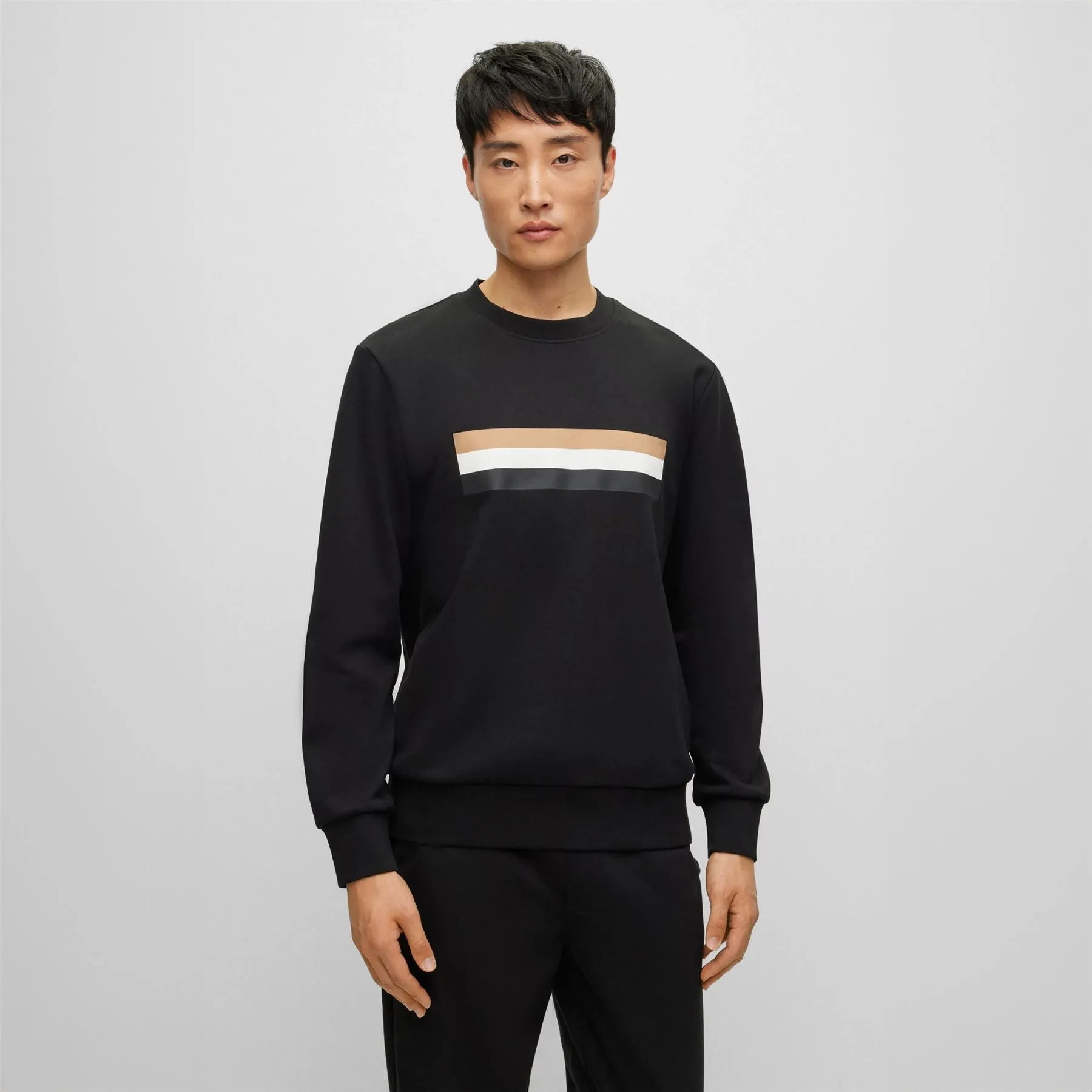 Soleri 06 Cotton Jersey Relaxed Fit Sweatshirt Black - W23