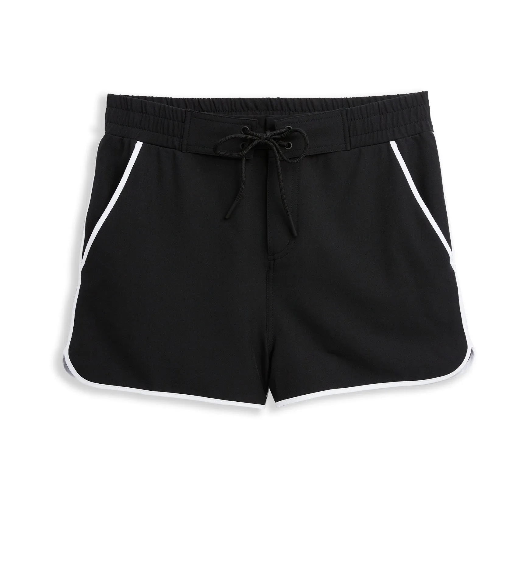 Swim 2.5" High Waisted Board Short - Black Novelty