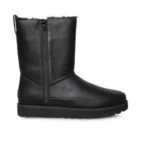 UGG Classic Zip Short Black Boots - Women's